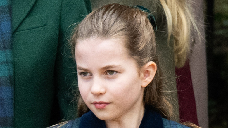 Princess Charlotte at the 2024 Christmas Morning Service
