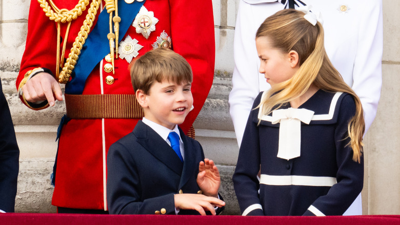 Princess Charlotte ordered Prince Louis to behave