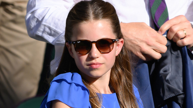 Princess Charlotte wearing sunglasses