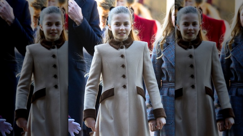 Princess Charlotte of Wales attends the Christmas Morning Service at Sandringham Church on December 25, 2025