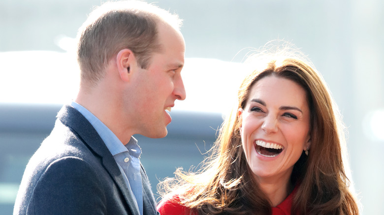 Prince William and Kate Middleton at an event