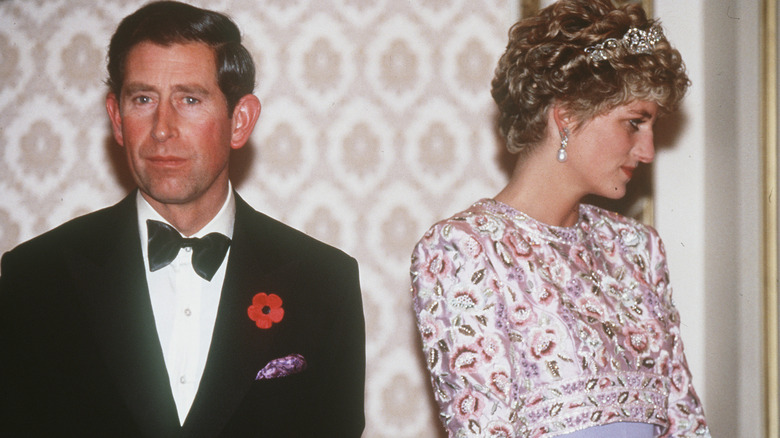 Prince Charles and Princess Diana attending an event in South Korea.