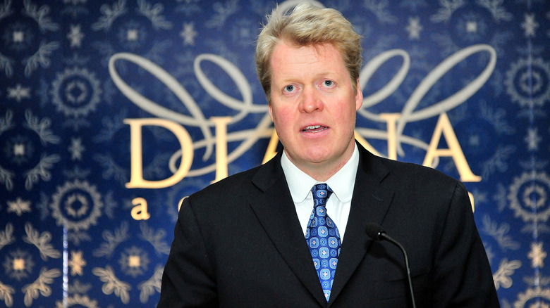 Charles Spencer attending the "Diana: A Celebration" event.