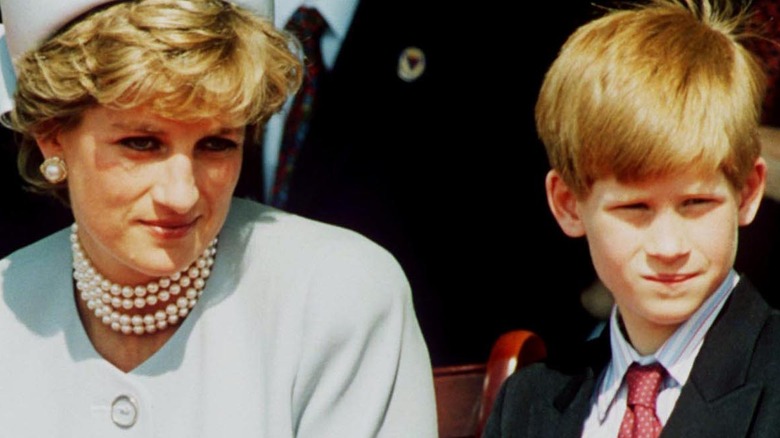 Princess Diana and young Prince Harry