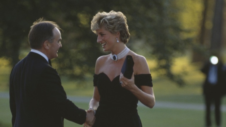 Princess Diana in her revenge dress