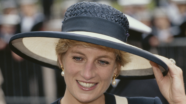 Diana, Princess of Wales smiles