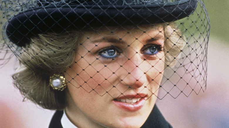 Diana Spencer in black, 1988 