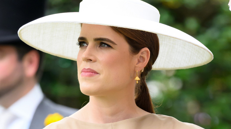 Princess Eugenie wearing a hat