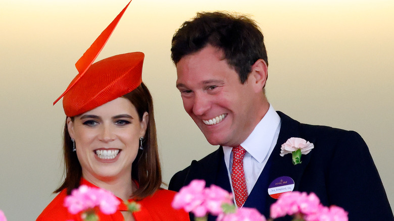 Princess Eugenie and Jack Brooksbank smiling