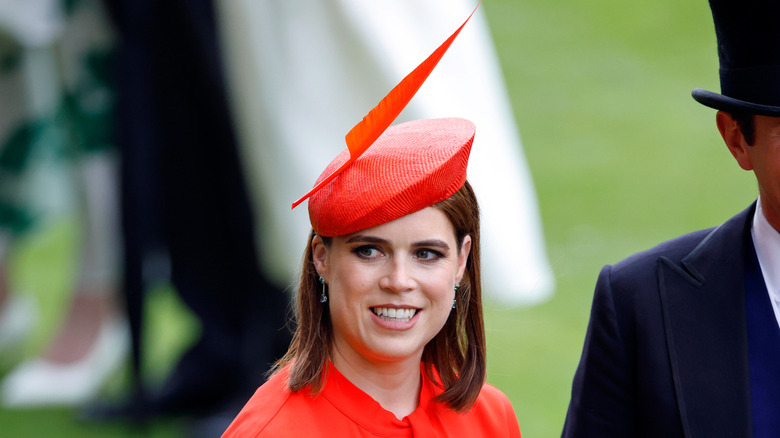 Princess Eugenie smiling at Royal Ascot