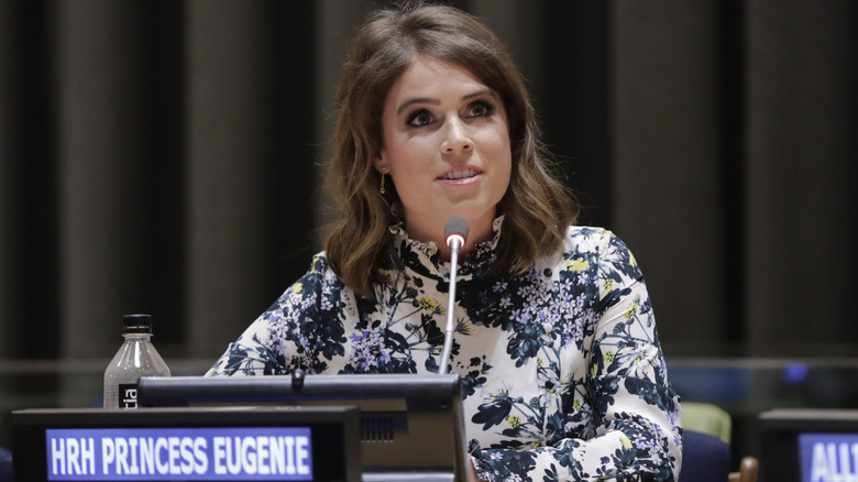 Princess Eugenie speaking out against modern slavery