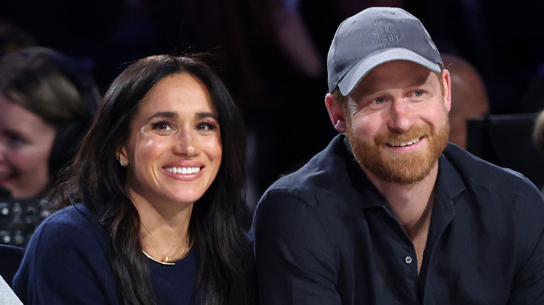 Meghan Markle and Prince Harry smiling together