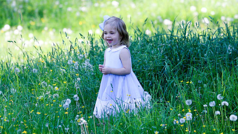 Princess Leonore of Sweden is seen visiting the stables in Gotland, Sweden, to meet her horse Haidi for the first time (2016)