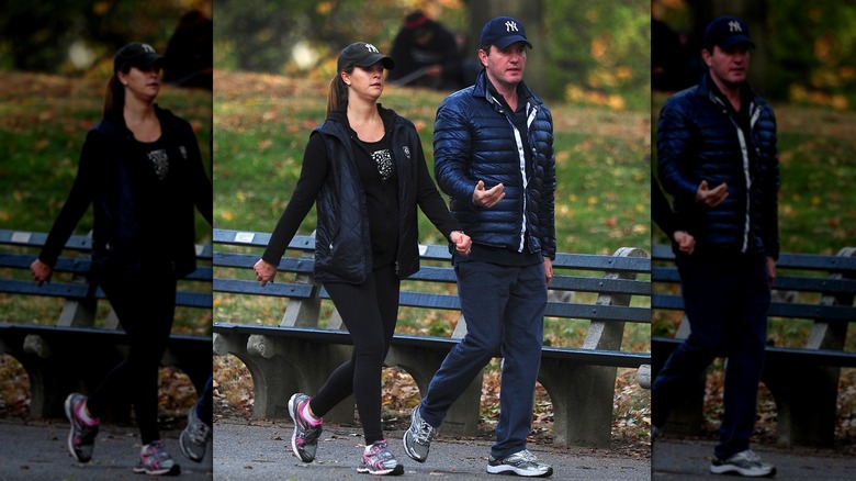 Princess Madeleine and Christopher O'Neill walking in Central Park