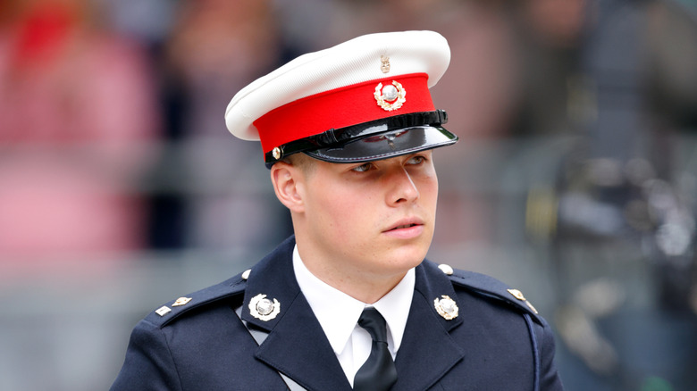 A close-up of Arthur Chatto wearing a uniform