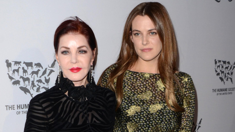 Priscilla Presley and Riley Keough at the 2016 Humane Society Of The United States LA Gala