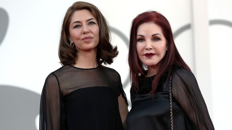 Priscilla Presley and "Priscilla" director Sofia Coppola posing in 2023