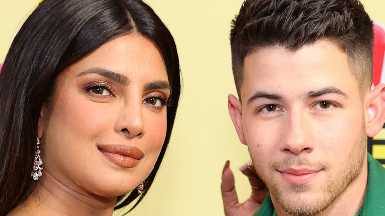 Priyanka Chopra and Nick Jonas smiling