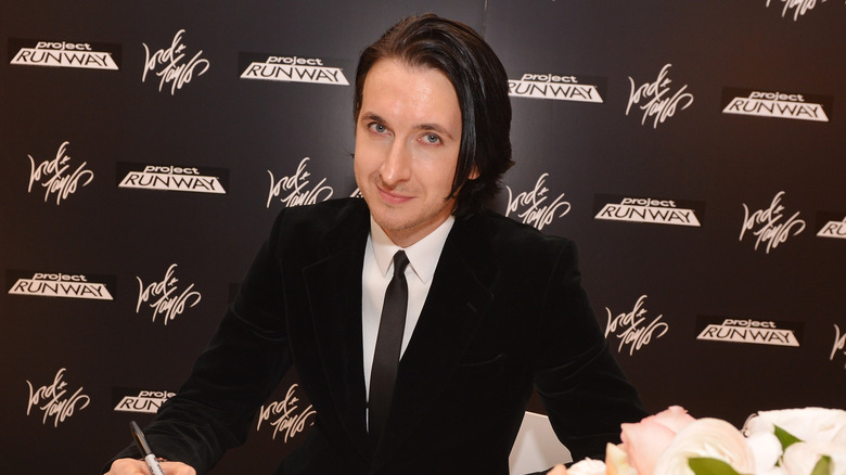 "Project Runway" season 10 winner Dmitry Sholokhov attending the debut of his collection at Lord and Taylor on April 4, 2013 in New York City