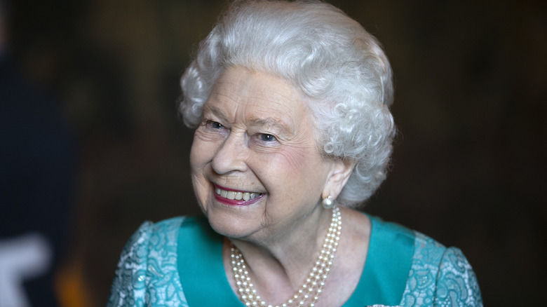 Queen Elizabeth II smiling