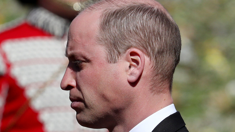 Prince William at Prince Philip's funeral