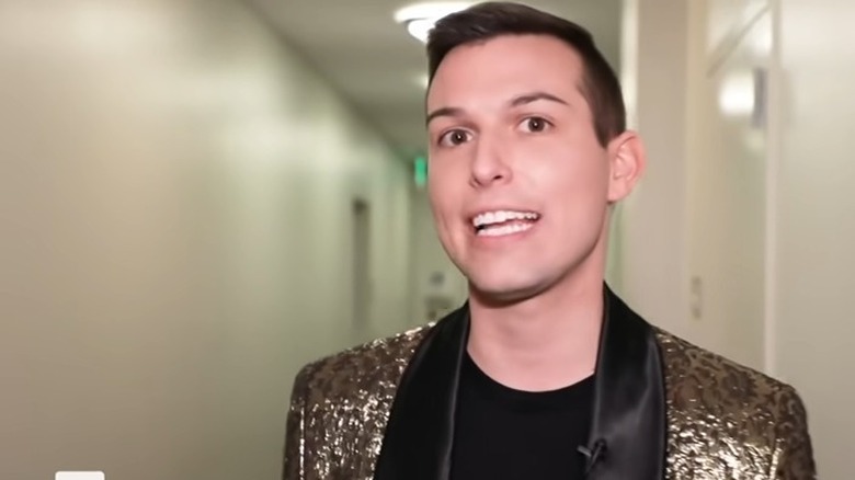 Matt Fraser backstage in TV studio