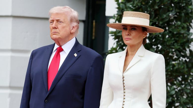 Donald Trump and Melania Trump in April 2026