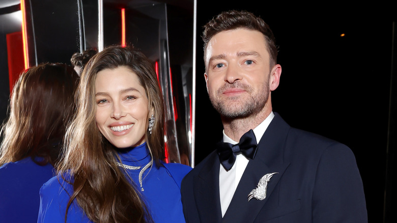 Justin Timberlake and Jessica Biel in March 2024