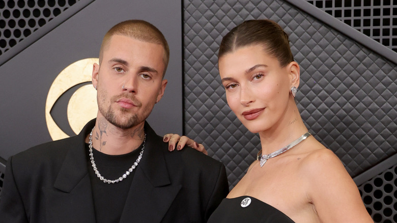Justin Bieber and Hailey Bieber in February 2026