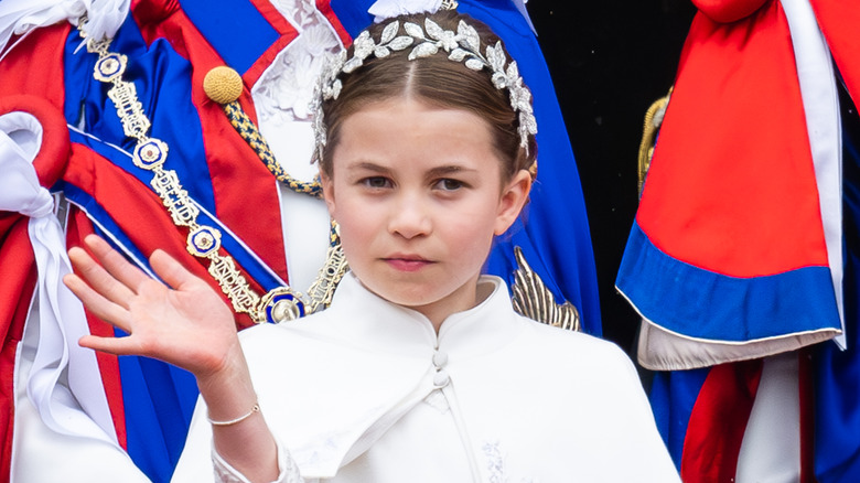 Princess Charlotte waving