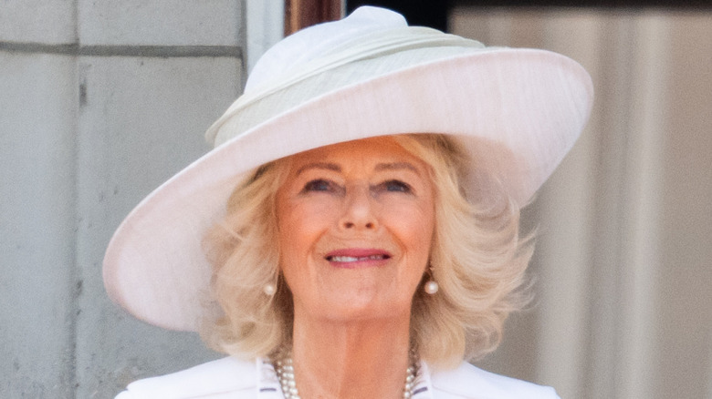 Queen Camilla at Trooping the Colour in 2025
