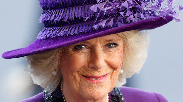 Queen Consort Camilla Parker Bowles smiling