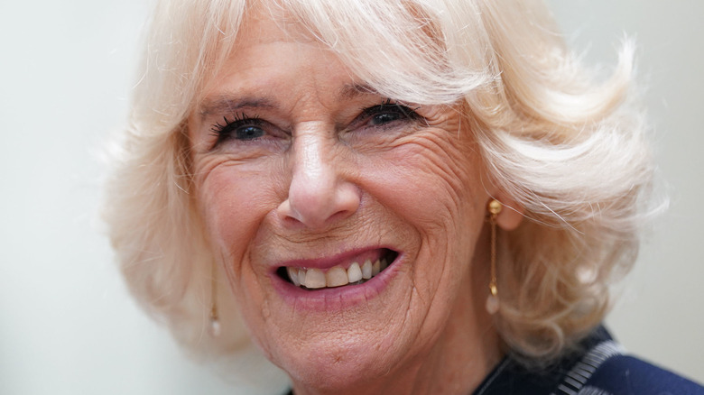 Queen Camilla smiling