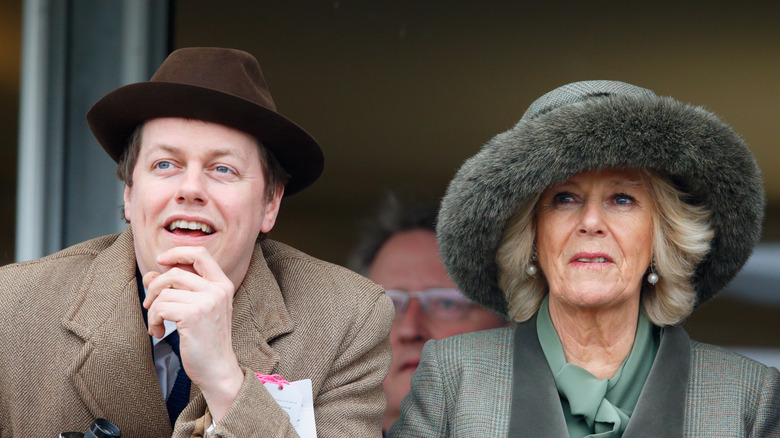 tom parker bowles and camilla wearing hats
