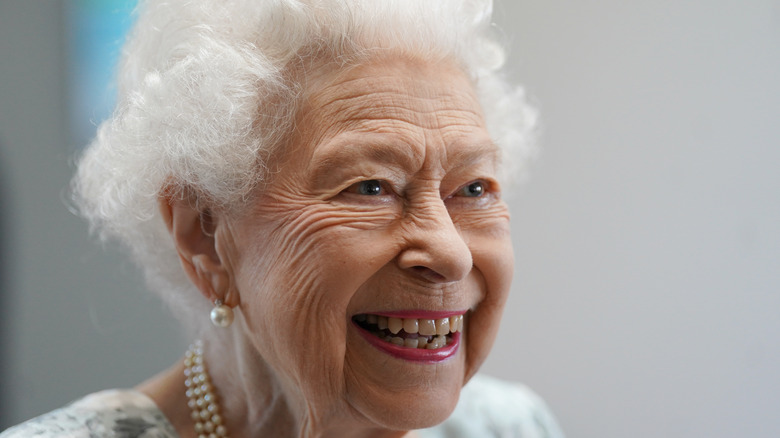 Queen Elizabeth smiling 