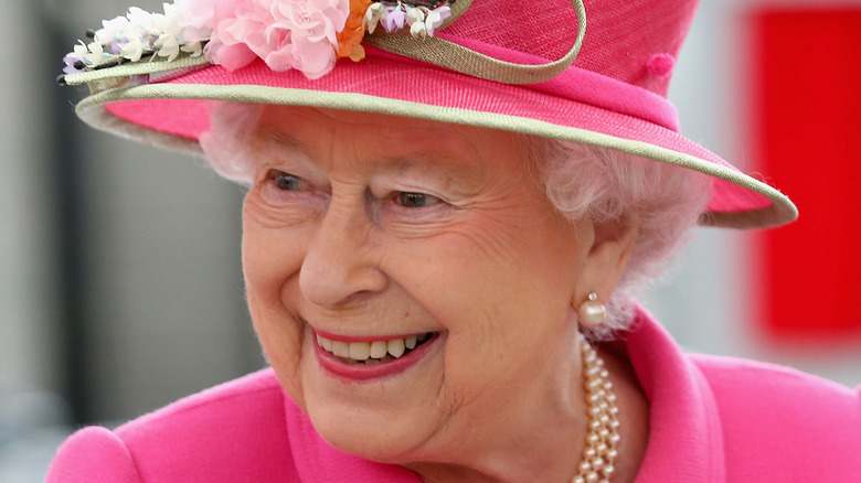 Queen Elizabeth II smiling