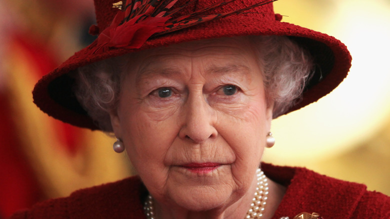 Queen Elizabeth at an event.