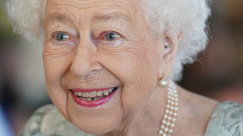 Queen Elizabeth smiling 