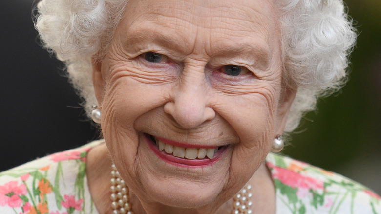 Queen Elizabeth smiling 