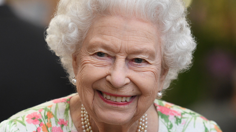 Queen Elizabeth smiling