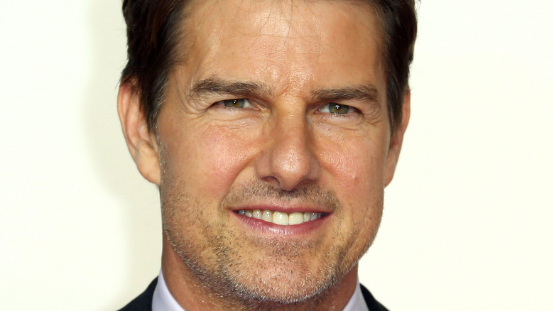 Tom Cruise smiles