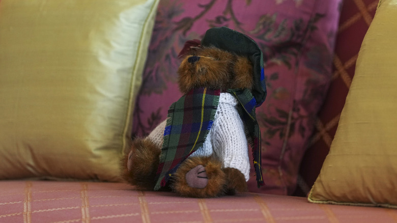 'Haddington Bear' toy at Holyroodhouse