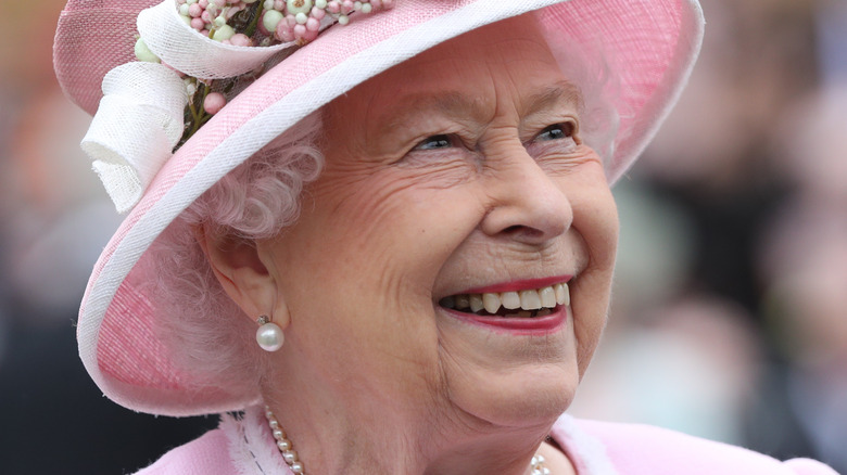 Queen Elizabeth II smiling