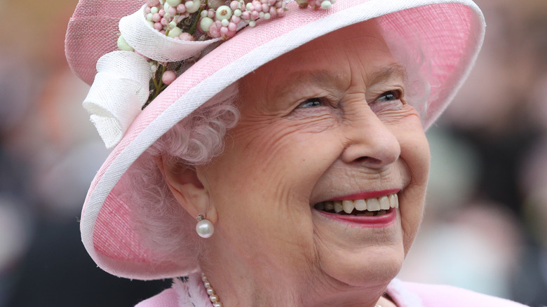 Queen Elizabeth smiling