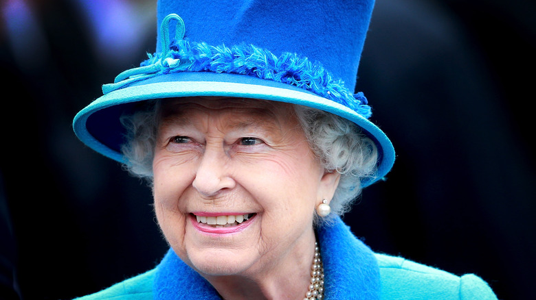 Queen Elizabeth smiling