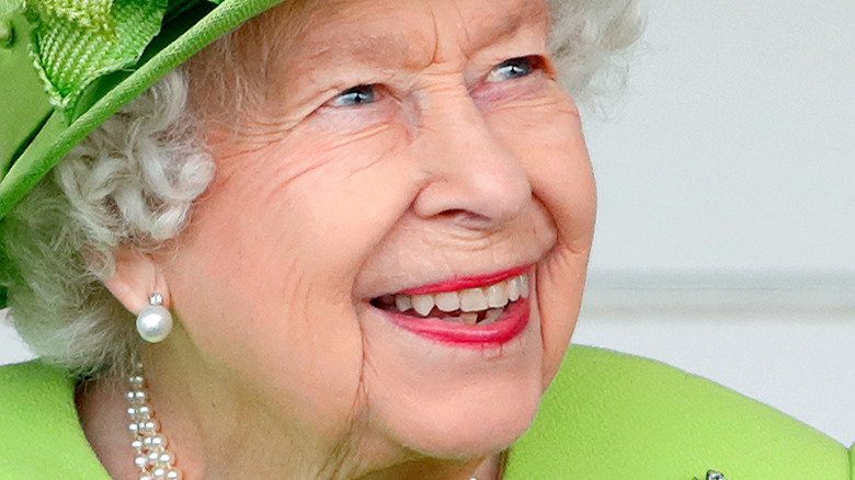 Queen Elizabeth smiling 