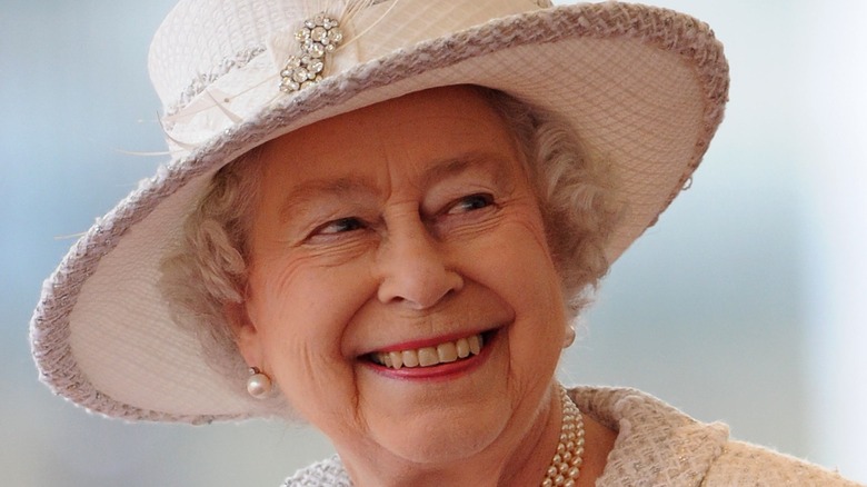 Queen Elizabeth smiling