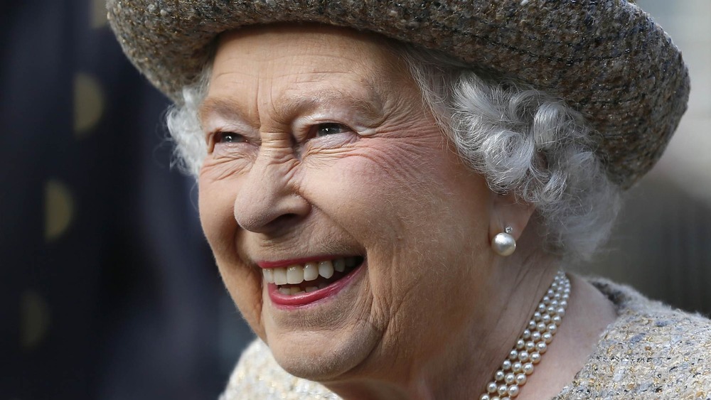 Queen Elizabeth smiling