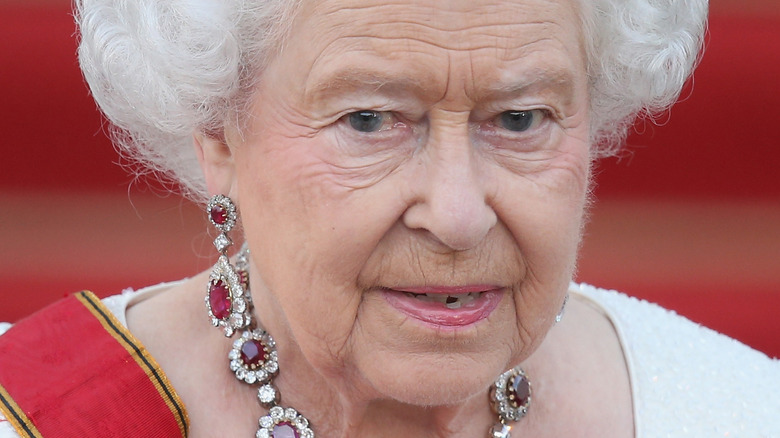 Queen Elizabeth at Buckingham Palace