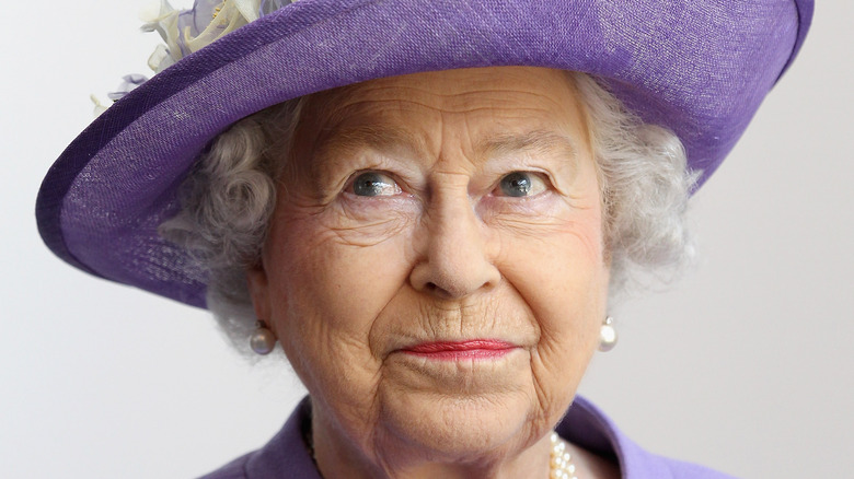 Queen Elizabeth looking mischievous